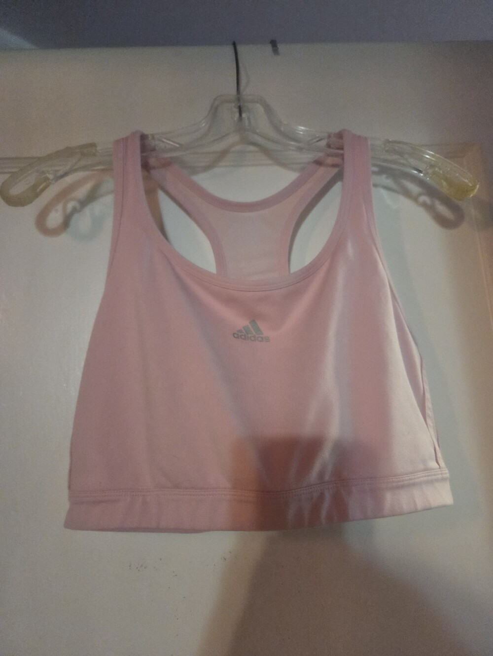 adidas Pink Racerback Sports Bra Top
